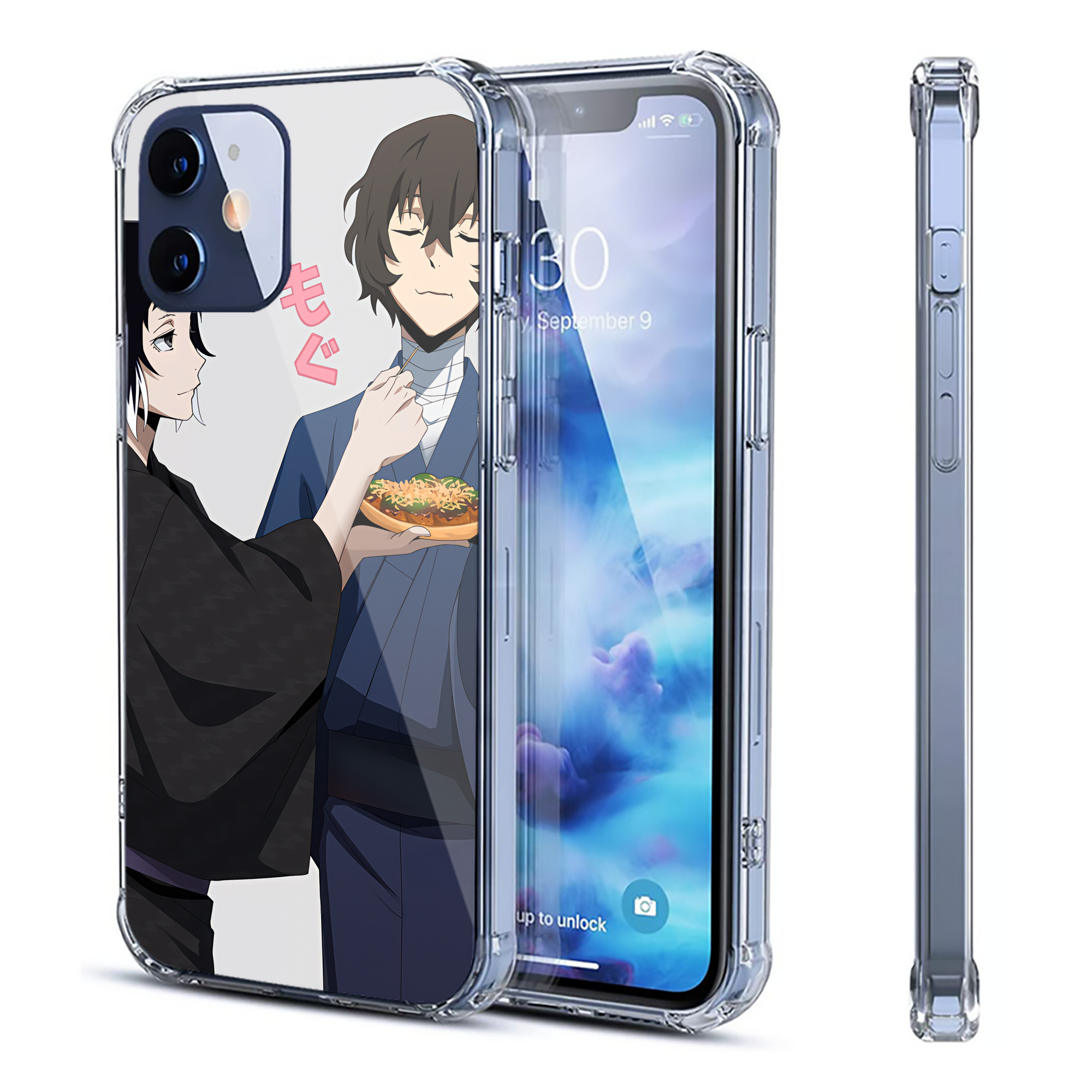 （画像用） 文豪ストレイドッグス Bungo Stray Dogs 【iPhone 12シリーズ対応】透明スマホケース（クリアソフトケース）